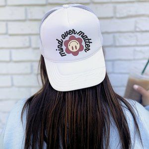 MIND OVER MATTER TRUCKER HAT | MENTAL HEALTH HAT | POSITIVE MINDSET